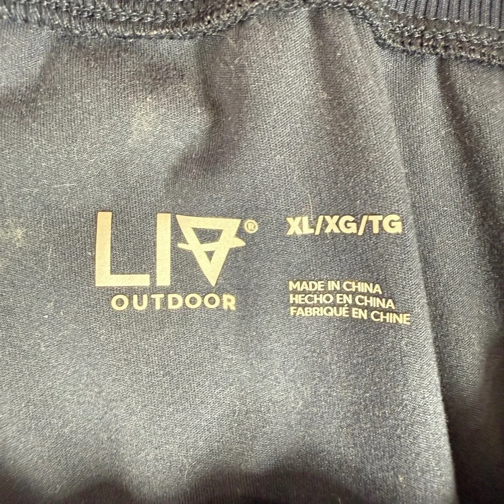 LIV Outdoor Womens XL Navy Blue Active Hiking Shorts High Rise Zip Pockets